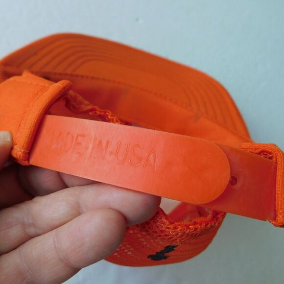 Deadhorse, Alaska Trucker Mesh Snapback Baseball Hat Cap Vintage 70s Orange USA - Picture 8 of 12